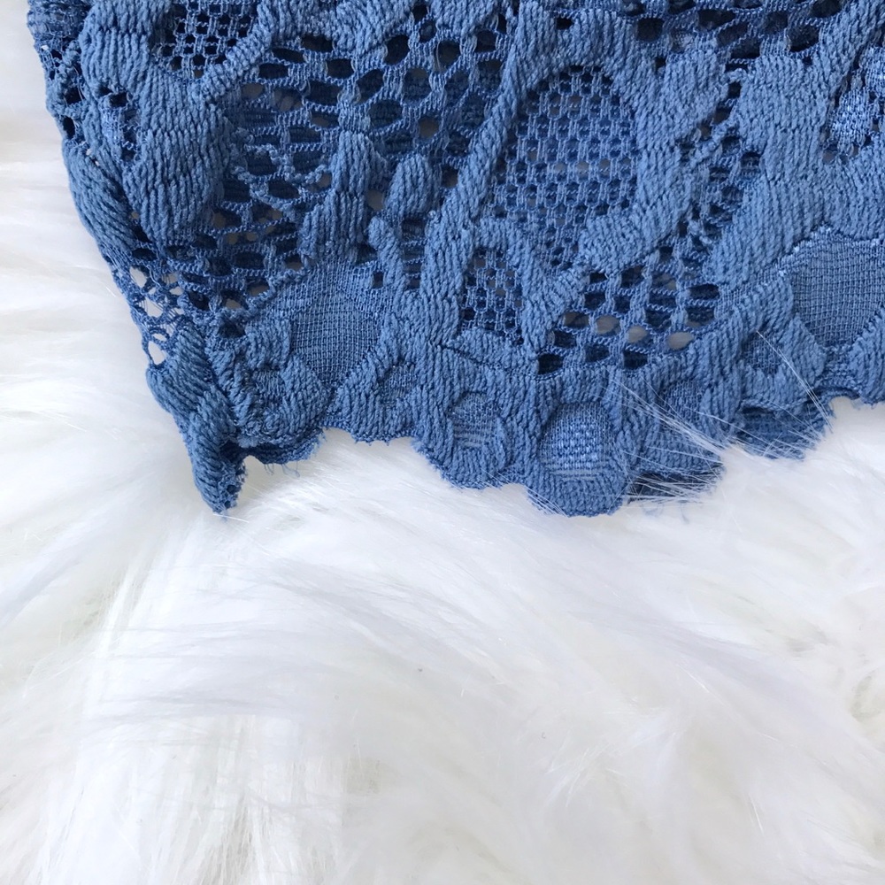 $15⬇️Blue Lace X-strap Bralette - Picture 6 of 7